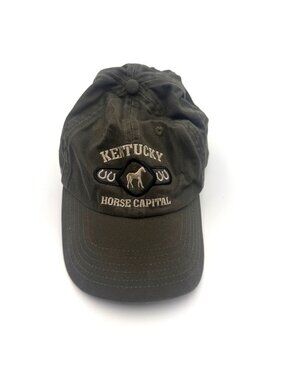 Kentucky Horse Capital Olive Green Adjustable Souvenir Dad Hat Cap Adult